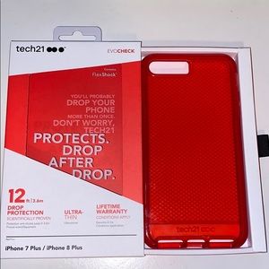 Iphone 7 plus red tech 21 case